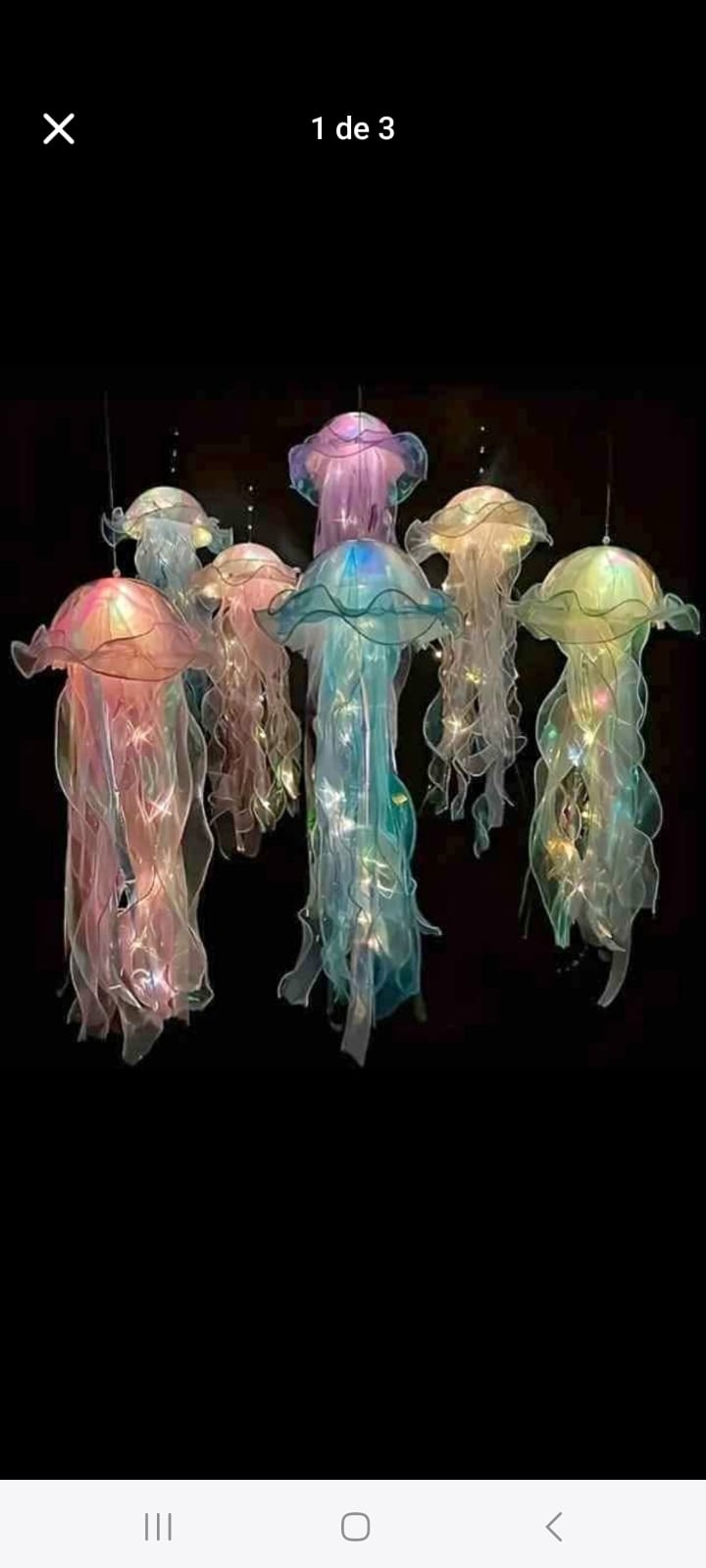 Lampara medusa colgante